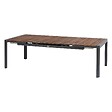 HESPERIDE - Table de jardin extensible "Paradize" Noyer & graphite 12 places en aluminium et acacia - vignette