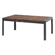 HESPERIDE - Table de jardin extensible "Paradize" Noyer & graphite 12 places en aluminium et acacia - vignette