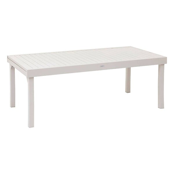 HESPERIDE - Table de jardin extensible "Piazza" argile 12 places en aluminium traité en epoxy - large