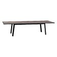 HESPERIDE - Table de jardin extensible "Pavane" graphite & pécan 12 places en aluminium traité époxy - vignette