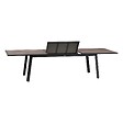 HESPERIDE - Table de jardin extensible "Pavane" graphite & pécan 12 places en aluminium traité époxy - vignette