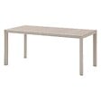 HESPERIDE - Table de jardin "Évasion" effet bois lin & argile 6 places lates en aluminium - vignette