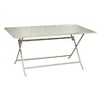 HESPERIDE - Table de jardin pliante carrée "Azua" argile 6 places en aluminium traité en epoxy - vignette