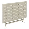HESPERIDE - Table de jardin pliante carrée "Azua" argile 6 places en aluminium traité en epoxy - vignette