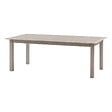 HESPERIDE - Table de jardin extensible "Allure" effet bois & avoine 12 places en aluminium - vignette
