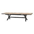 HESPERIDE - Table de jardin extensible AXIOME Effet bois Noix & Graphite 12 places - vignette