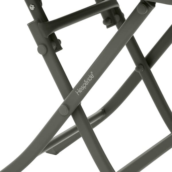 HESPERIDE - Table d'appoint de jardin carrée "Greensboro" vert laurier 40 x 40cm en acier - large