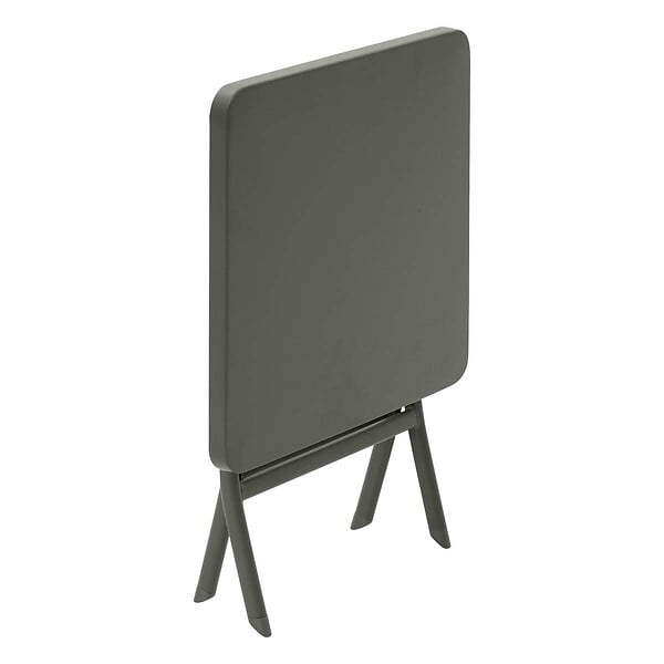 HESPERIDE - Table d'appoint de jardin carrée "Greensboro" vert laurier 40 x 40cm en acier - large