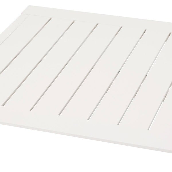 HESPERIDE - Table d'appoint carrée "Allure" avoine 44 x 44 x 55cm en aluminium - large