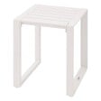 HESPERIDE - Table d'appoint carrée "Allure" avoine 44 x 44 x 55cm en aluminium - vignette