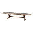HESPERIDE - Table de jardin extensible "Axiome" graphite & honey 12 places en aluminium - vignette