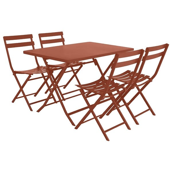 HESPERIDE - Table de jardin rectangle Greensboro 110 x 70 cm Ambre - Hespéride - large
