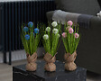 SMARTSOLAR - Bouquet artificiel pompon - 40cm - vignette