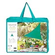 HESPERIDE - Voile d'ombrage triangulaire "Curacao" émeraude 4x4x4m en polyester - vignette