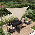 HESPERIDE - Voile d'ombrage triangulaire "Curacao" blé 3 x 3 x 3m en polyester - vignette