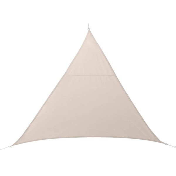 HESPERIDE - Voile d'ombrage triangulaire "Curacao" blé 3 x 3 x 3m en polyester - large