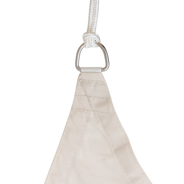 HESPERIDE - Voile d'ombrage triangulaire "Curacao" blé 3 x 3 x 3m en polyester - large