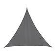 HESPERIDE - Voile d'ombrage triangulaire "Curacao" gris 3x3x3m en polyester - vignette