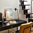 COREP - Lampe de bureau ABS noir Corep ARKAS H47.50cm - vignette
