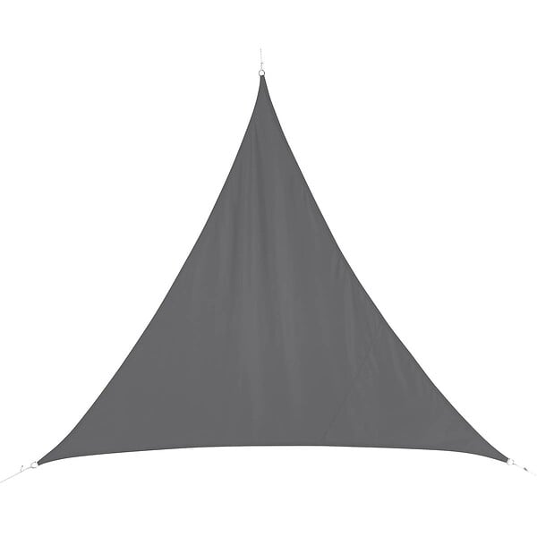 HESPERIDE - Voile d'ombrage triangulaire "Curacao" gris 4x4x4m en polyester - large