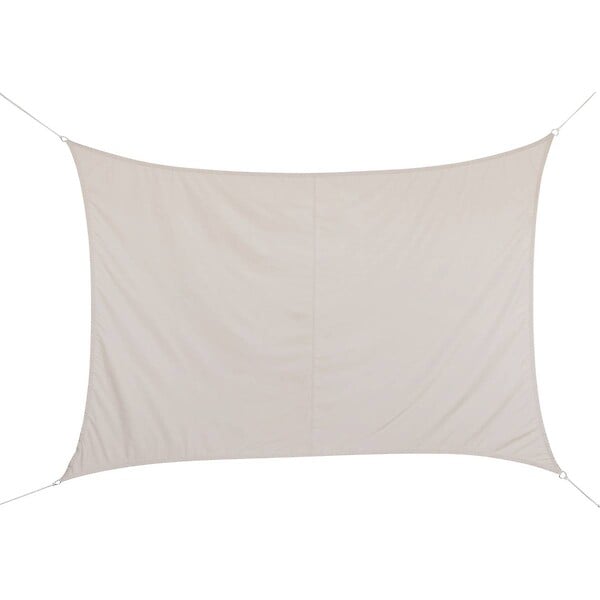 HESPERIDE - Voile d'ombrage rectangulaire "Curacao" blé 3 x 2m en polyester - large