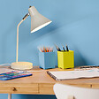 COREP - Lampe de bureau métal - Corep AUGUSTE - Blanc mat - H37.5cm - vignette