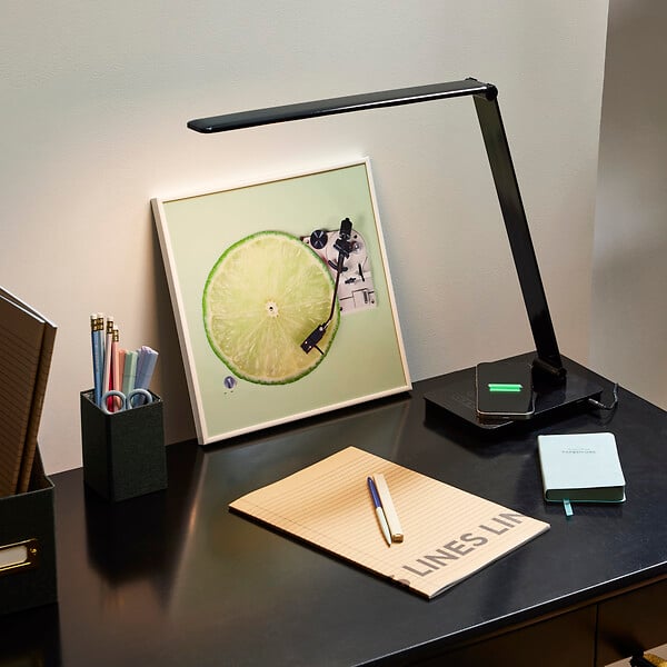 COREP - Lampe de bureau en ABS gris Corep RELOAD HT57cm. - large