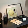 COREP - Lampe de bureau en ABS gris Corep RELOAD HT57cm. - vignette