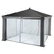 HESPERIDE - Moustiquaire pour tonnelle "Patia" ardoise 4x4m en polyester - vignette