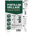 EASY CLOTURE - Portillon grillagé maille 100x50 - Largeur 1m00 - Square Gate - vignette