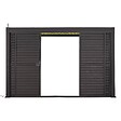 HESPERIDE - Persienne coulissante pour pergola bioclimatique "Evora" - 1/3 côté - 2,7 x 2,3m Graphite - vignette
