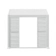 HESPERIDE - Persienne coulissante pour pergola bioclimatique "Evora" - 1/3 côté - 2,7 x 2,34m Blanc - vignette