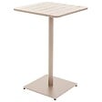 HESPERIDE - Table haute de jardin "Phuket" argile 2 places en acier traité époxy - vignette