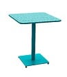 HESPERIDE - Table de jardin carrée "Phuket" bleu canard 2 places en acier traité époxy - vignette