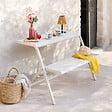 HESPERIDE - Ensemble de balcon "Drilia" argile 2 places en acier - vignette