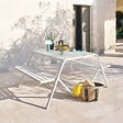 HESPERIDE - Ensemble de balcon "Drilia" argile 2 places en acier - vignette