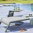 HESPERIDE - Table d''appoint de jardin carrée "Allure" vert laurier 55x45x55cm - vignette