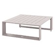 HESPERIDE - Table basse de jardin carrée "Allure" avoine 79 x 79 x 30cm en aluminium - vignette