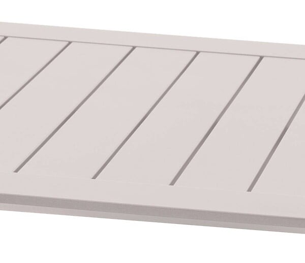 HESPERIDE - Table basse de jardin carrée "Allure" avoine 79 x 79 x 30cm en aluminium - large