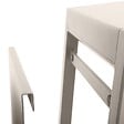 HESPERIDE - Table d'appoint de jardin carrée "Allure" argile 55 x 45 x 55cm en aluminium - vignette