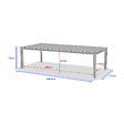HESPERIDE - Table de jardin "Évasion" effet bois honey & graphite 12 places lates en aluminium - vignette
