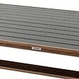 HESPERIDE - Table de jardin "Axiome" honey & graphite 8 places en aluminium - vignette