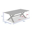 HESPERIDE - Table de jardin "Axiome" eucalyptus & graphite 8 places - vignette