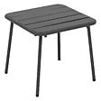 HESPERIDE - Table basse de jardin carrée "Phuket" graphite en acier traité en époxy - vignette