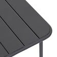 HESPERIDE - Table basse de jardin carrée "Phuket" graphite en acier traité en époxy - vignette