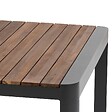 HESPERIDE - Table de jardin rectangulaire "Paradize" noyer & graphite 10 places en aluminium - vignette