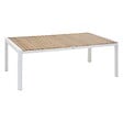 HESPERIDE - Table de jardin rectangulaire "Paradize" acacia en aluminium - vignette