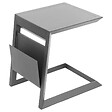 HESPERIDE - Table d'appoint de jardin carrée "Allure" graphite 55x45x55cm en aluminium traité époxy - vignette