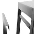 HESPERIDE - Table d'appoint de jardin carrée "Allure" graphite 55x45x55cm en aluminium traité époxy - vignette