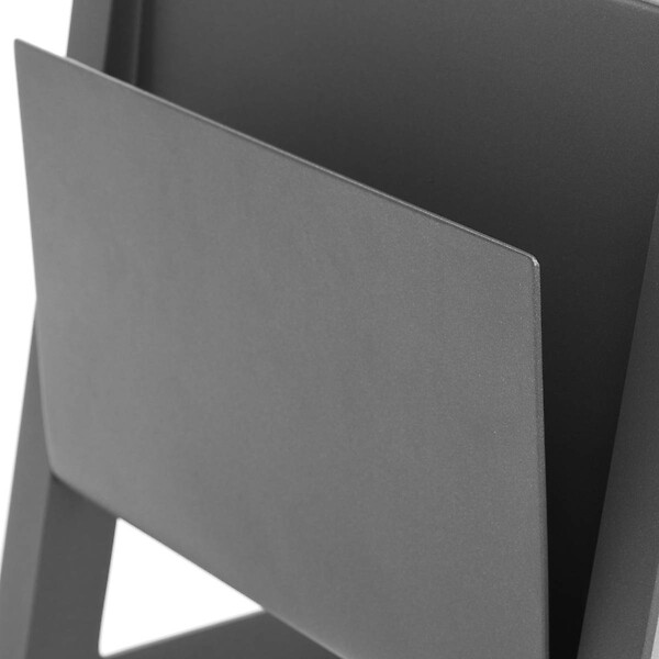 HESPERIDE - Table d'appoint de jardin carrée "Allure" graphite 55x45x55cm en aluminium traité époxy - large